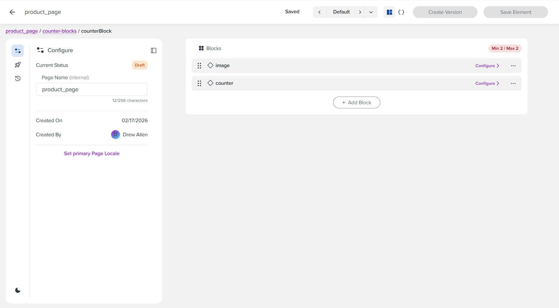 Component Blocks Detail Example