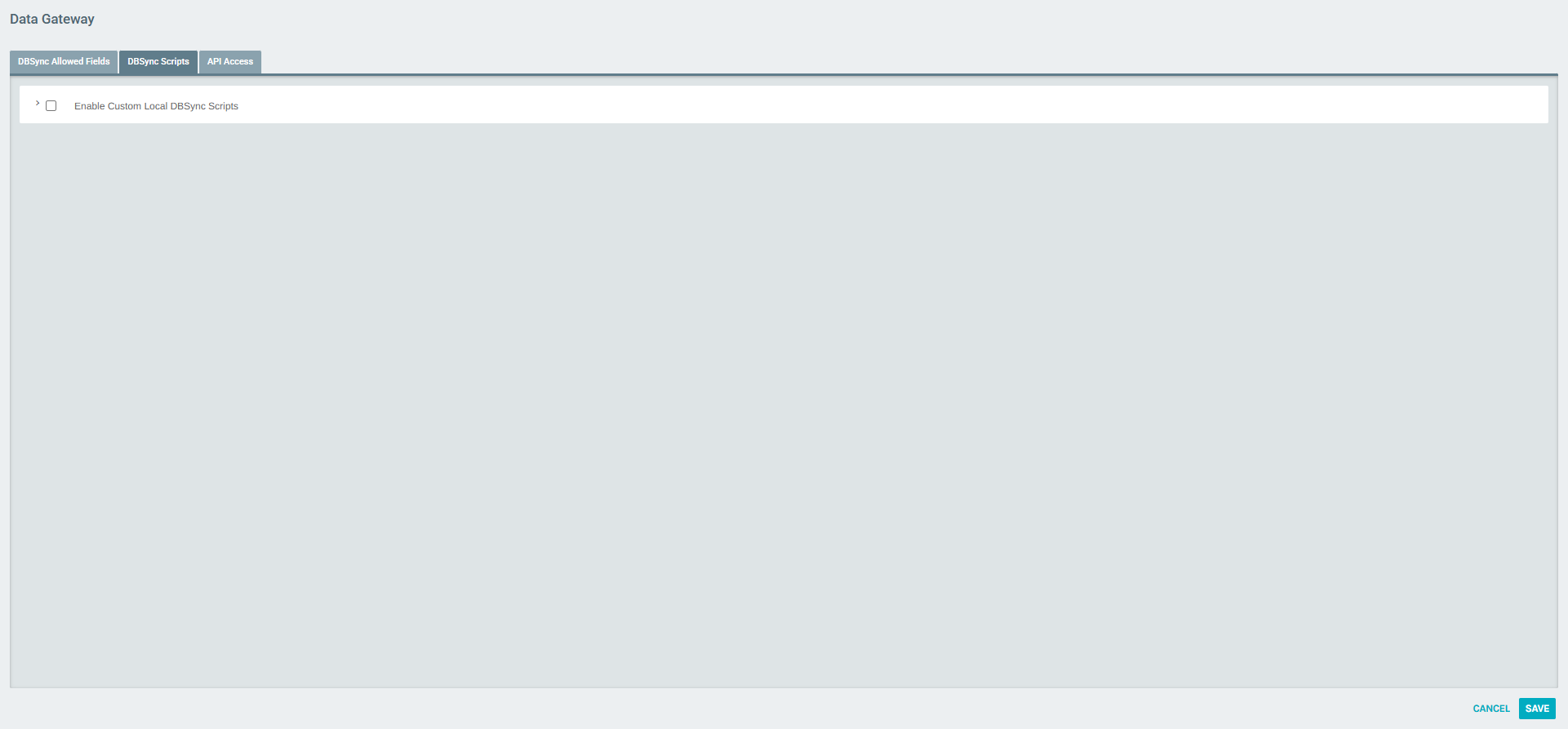 Data Gateway — DBSync Scripts