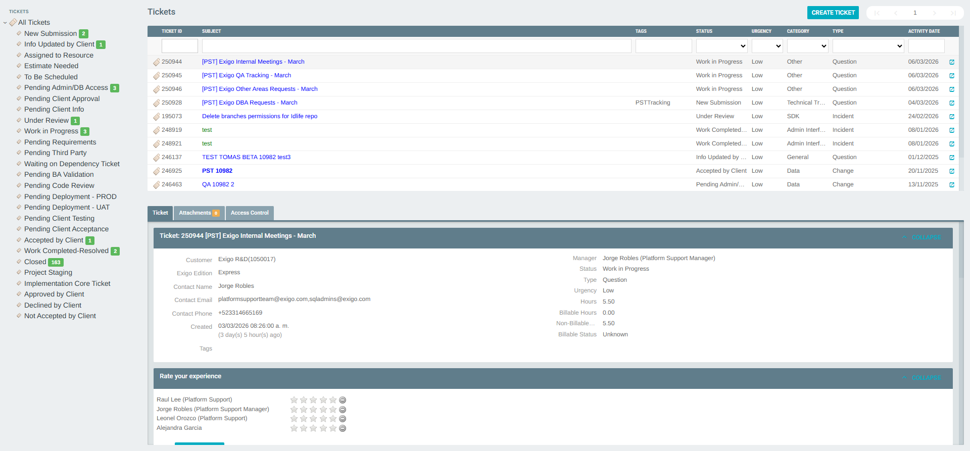 Ticket Portal Overview
