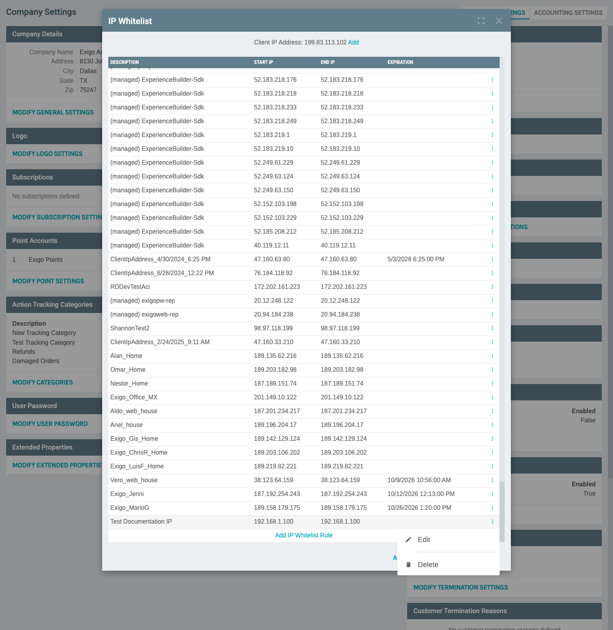 Three Dots Menu Options