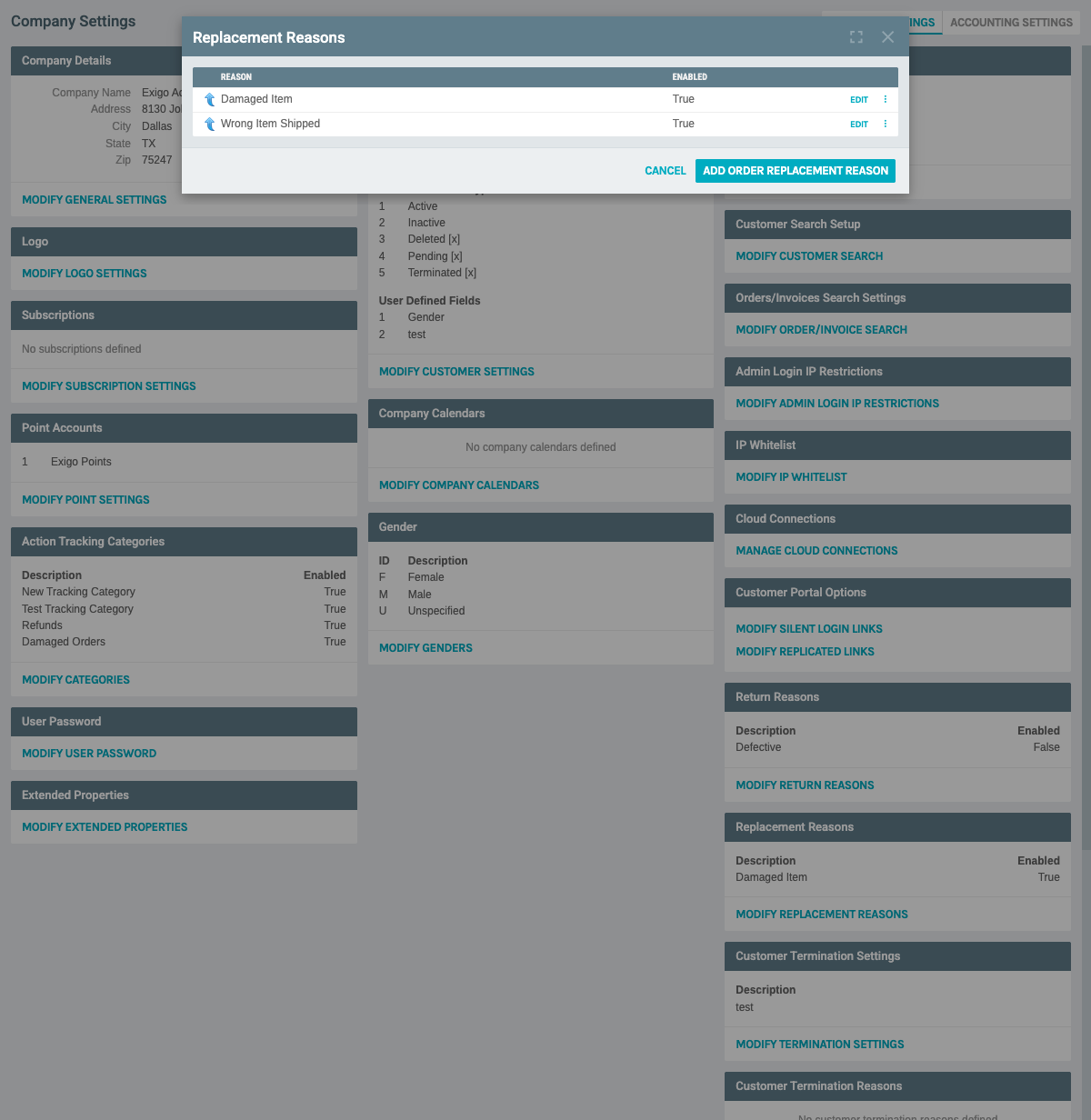 Updated List with New Reason